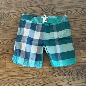 Burberry Plaid Kids Swim Trunks